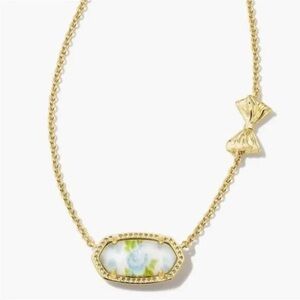 Kendra Scott LoveShackFancy Elisa Marie Blue Romance Blooming Heirloom Necklace